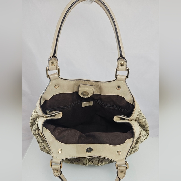 🎁GUCCI Sukey Medium Tote Bag Handbag GG Canvas MUST SELL! - Picture 7 of 16